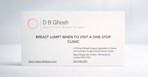 Breast Lump? When to Visit a One-Stop Clinic