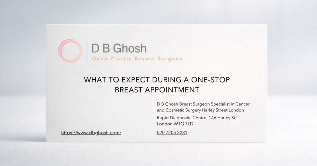 What to Expect During a One-Stop Breast Appointment-D B Ghosh Breast Surgeon London
