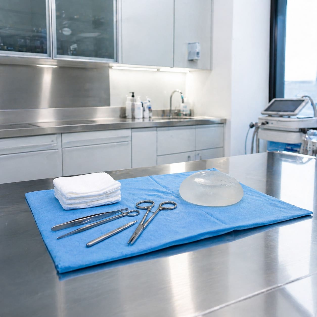Asymmetrical Breast Surgery Instruments – Sterile Equipment Layout