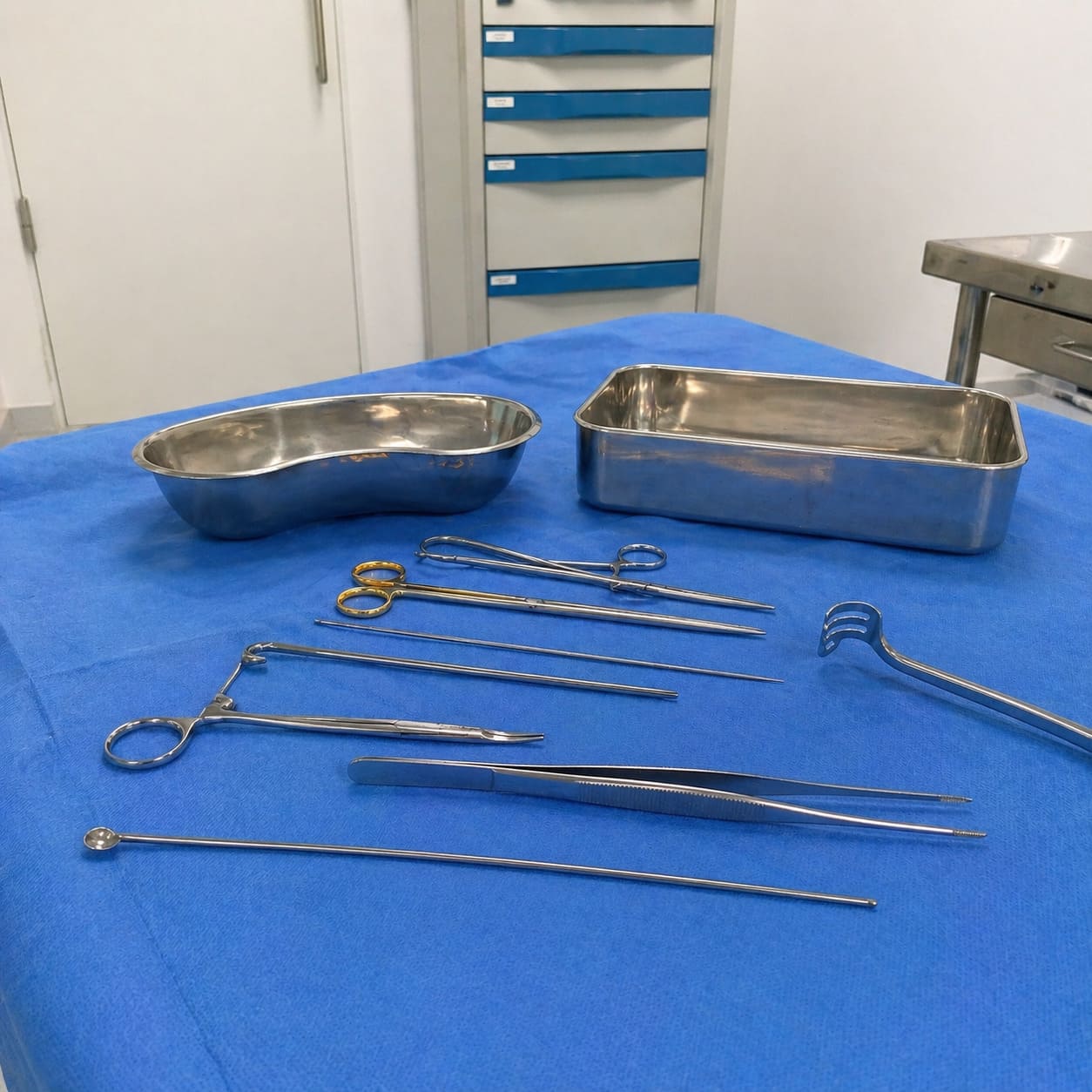 BRCA Risk Reducing Surgery Instruments – Sterile Equipment Layout