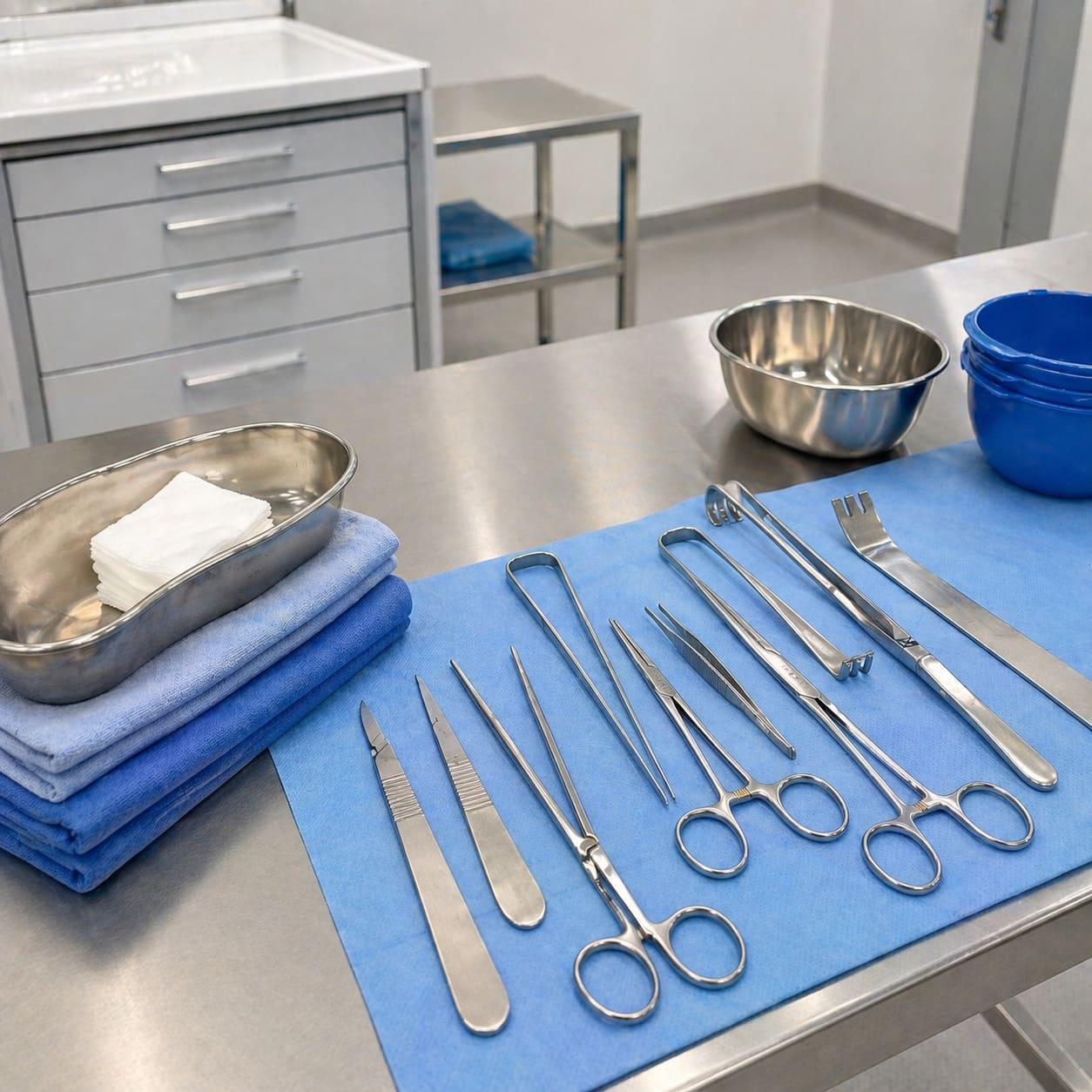 BRCA Risk Reducing Surgery Instruments – Sterile Surgical Tools Layout