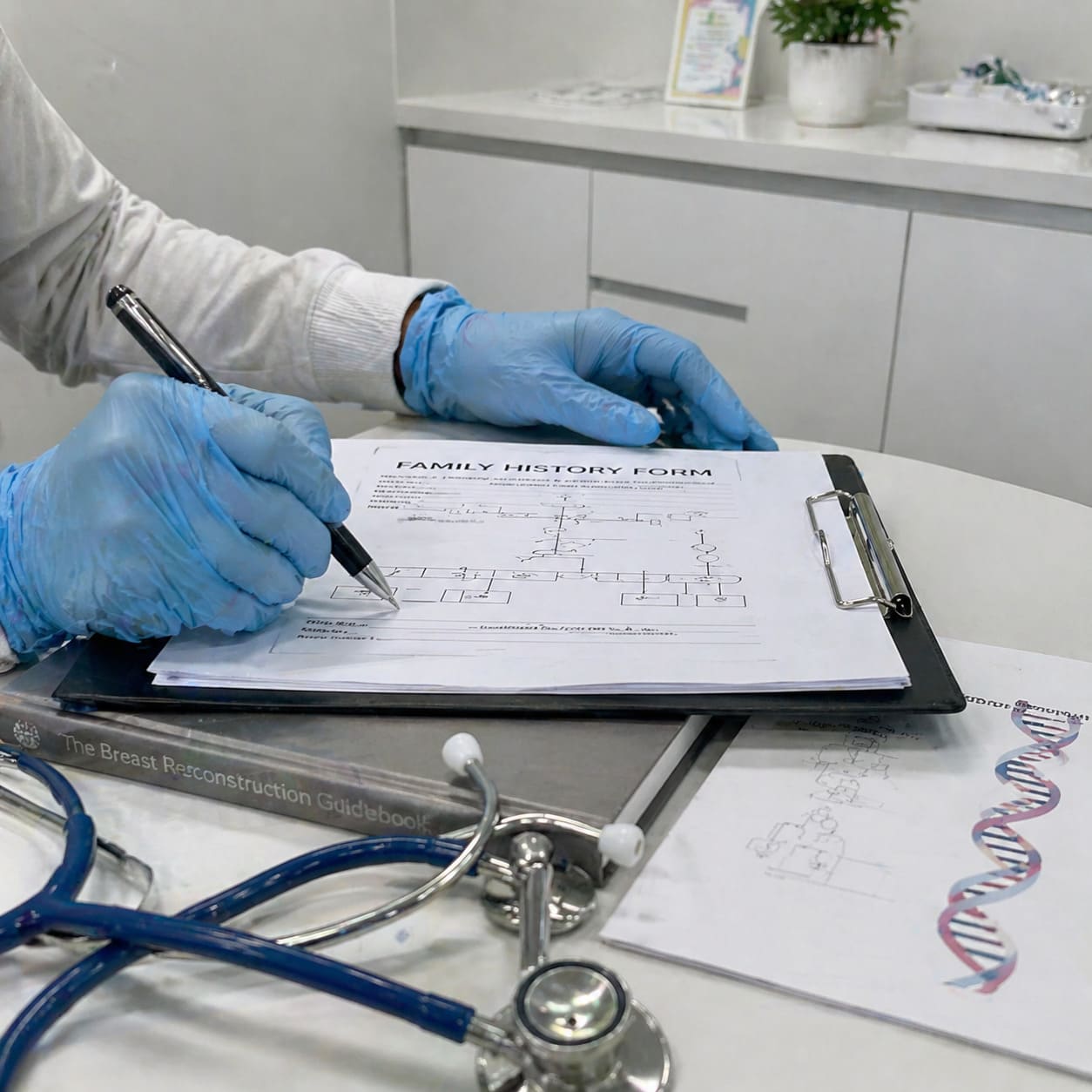 BRCA Risk Reducing Surgery Planning with Stethoscope