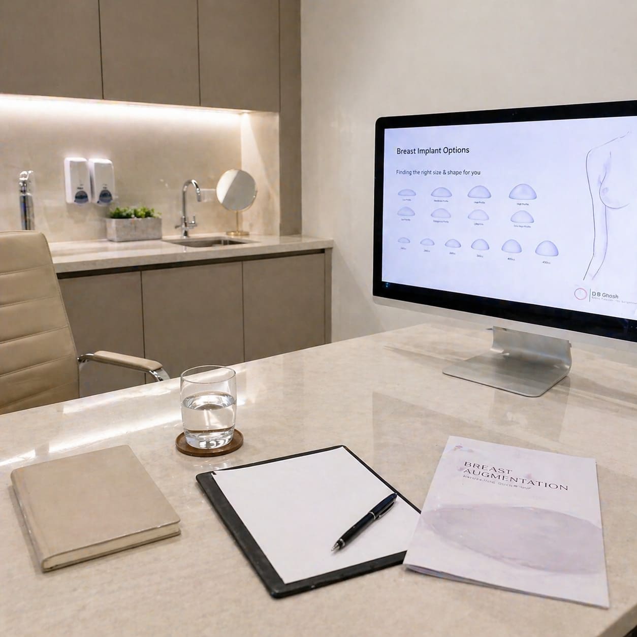 Breast Augmentation Consultation Room – Modern Clinical Environment Interior