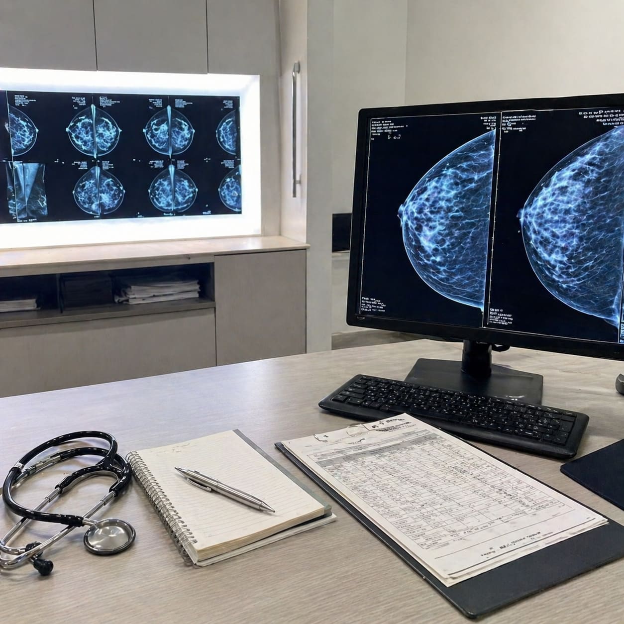 Breast Cancer Imaging and Consultation Desk – Second Opinion Diagnostic Setup