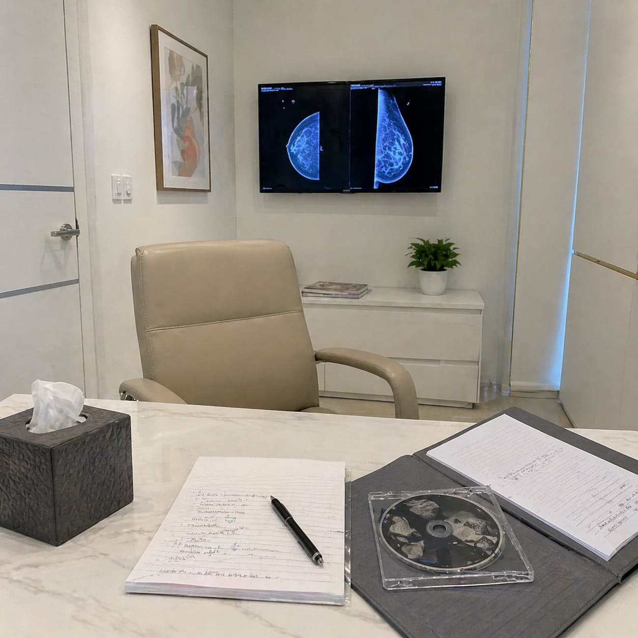 Breast Cancer Second Opinion Consultation Room – Professional Clinical Setting