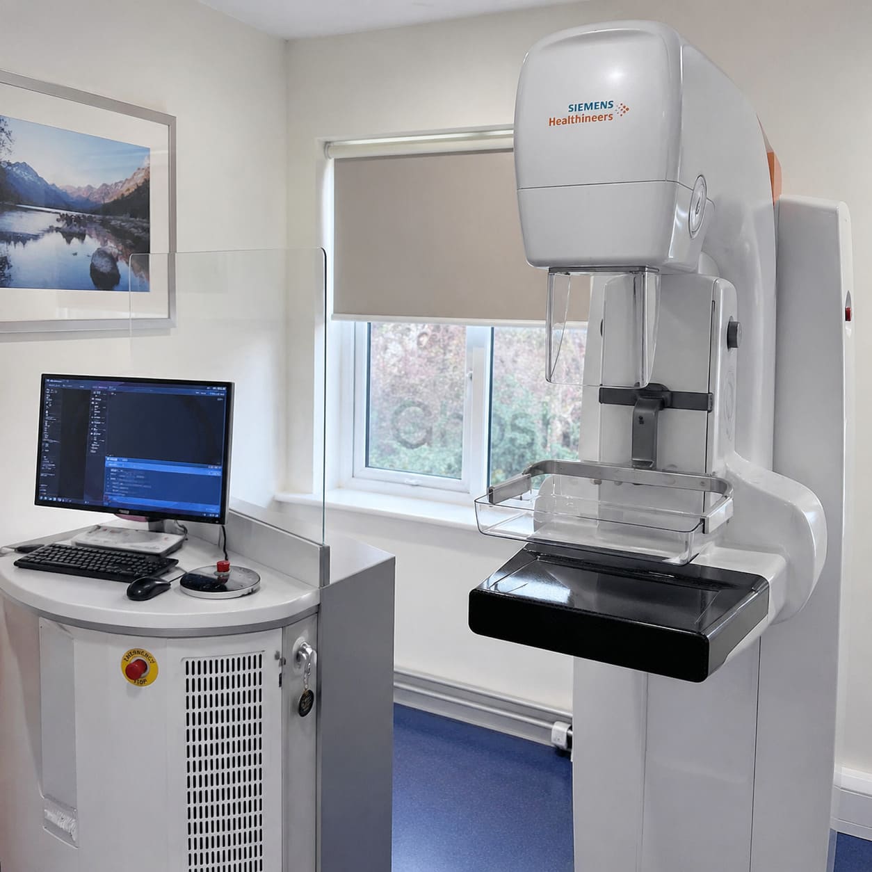 Breast Imaging Equipment in Clinical Room – Mammography Diagnostic Setup