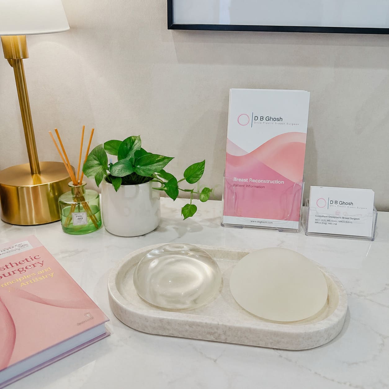 Breast Reconstruction Consultation Materials – Abstract Clinical Still Life