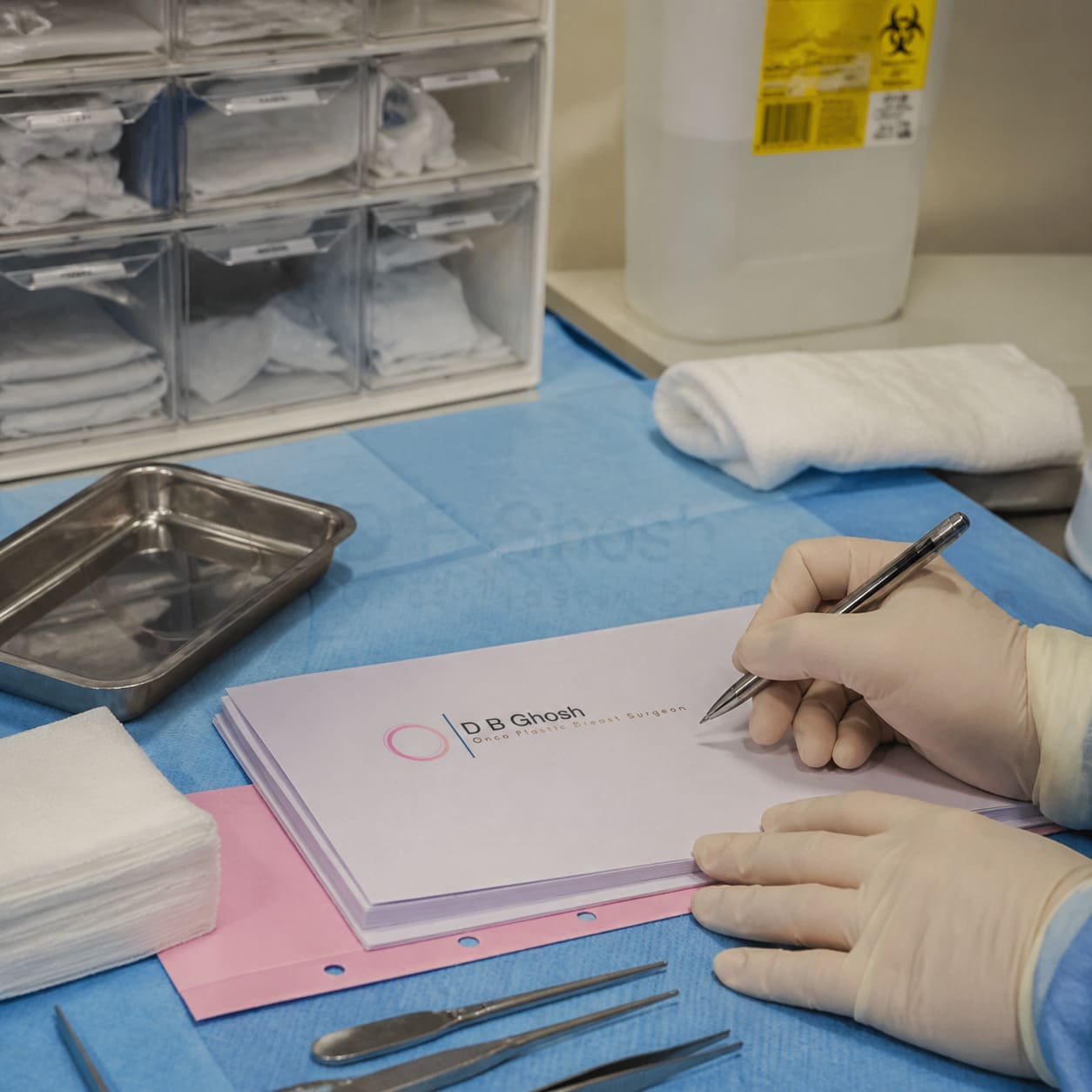 Breast Reconstruction Procedure Preparation – Hands Only Clinical Setup
