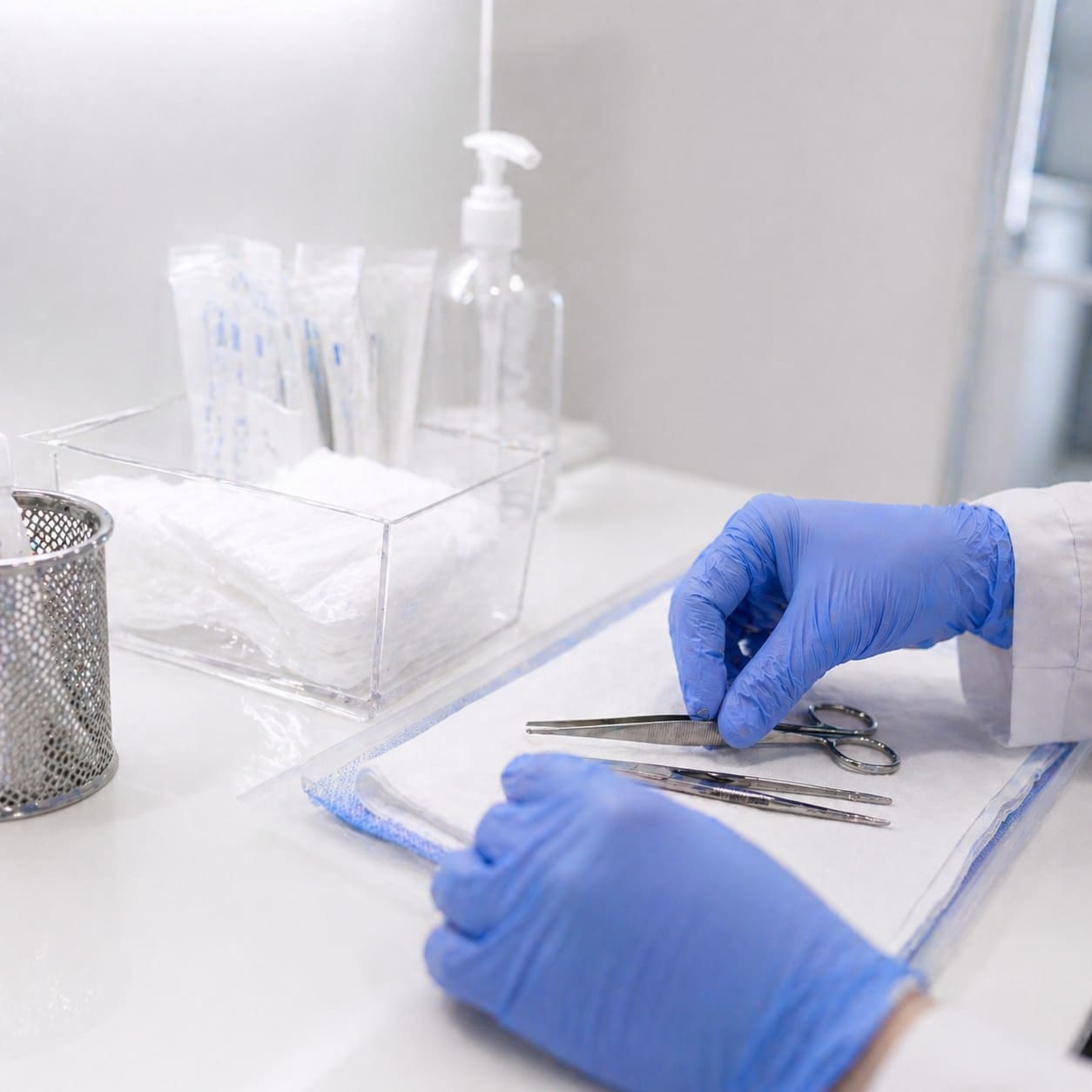 Breast Reduction Surgical Instruments – Sterile Clinical Preparation Detail