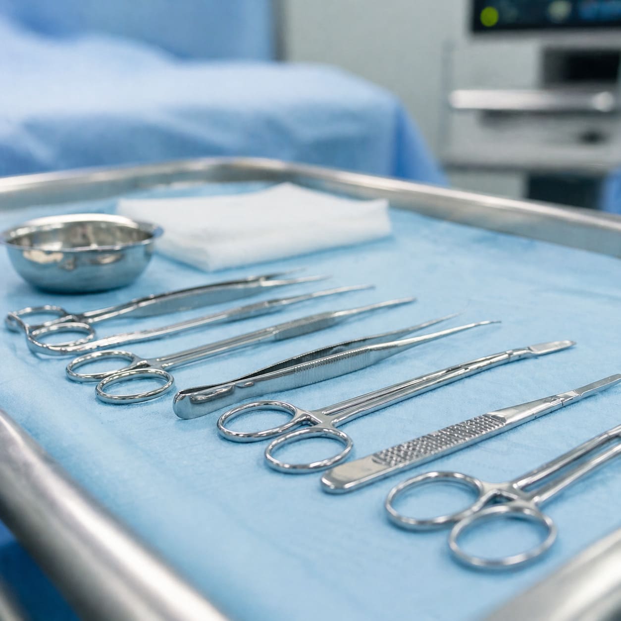 Essential Breast Surgery Instruments – Sterile Surgical Tools Close-Up