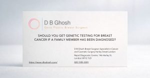 Should you get genetic testing for breast cancer if a family member has been diagnosed?