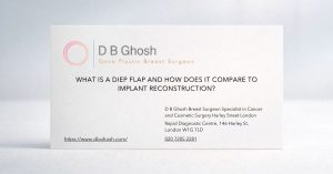 What is a DIEP flap and how does it compare to implant reconstruction?
