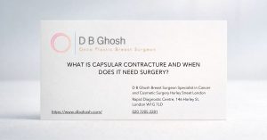 What is capsular contracture and when does it need surgery?
